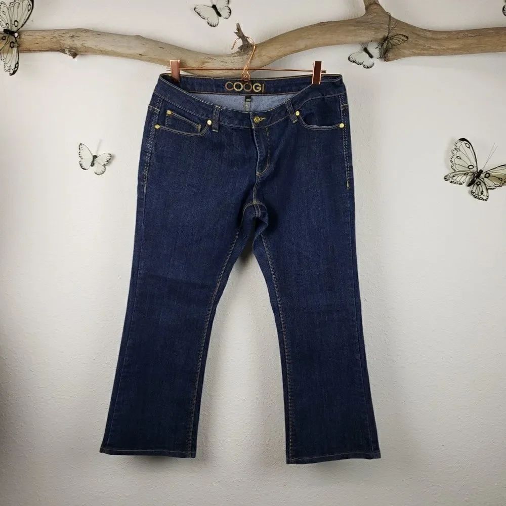 Coogi dark wash flashy denim jeans